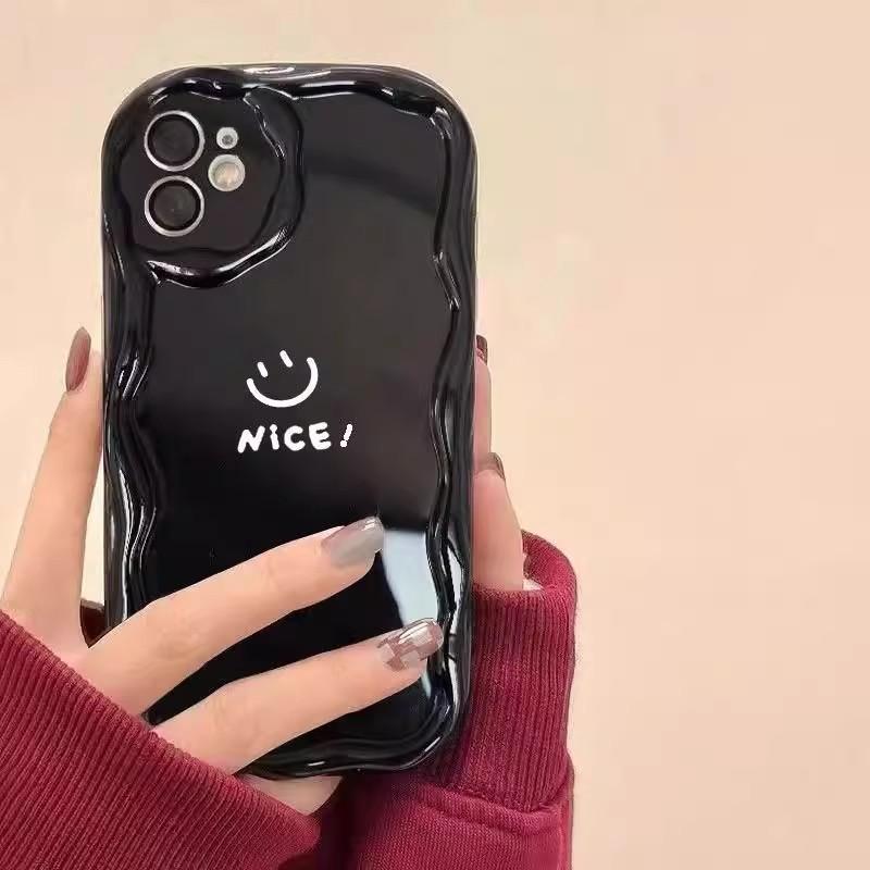 NICE Funny Smiling Face Expression for Apple 17 Mobile Phone Case Couple Women for IPhone13promax Anti-fall 15