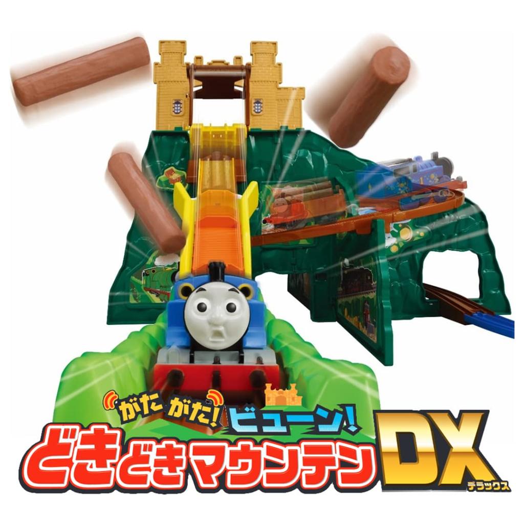 TAKARA TOMY Thomas the Tank Exciting Mountain Train Toy for Ages 3 and Meets Toy Safety Standards and Is ST Mark "Plarail Engine Rattling! Zooming!