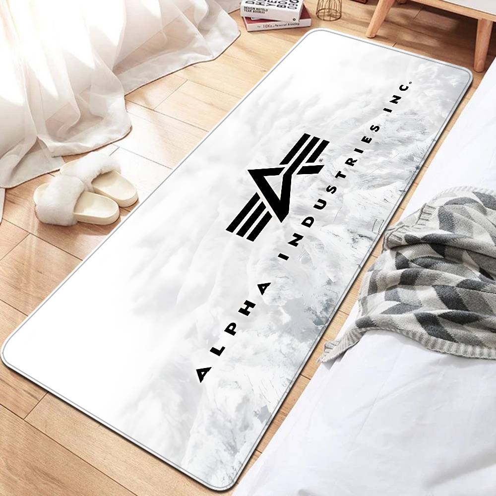 Alpha La Industries Floor Mat Rectangle Anti-slip Home Soft Badmat Front Door Indoor Outdoor Mat Welcome Doormat