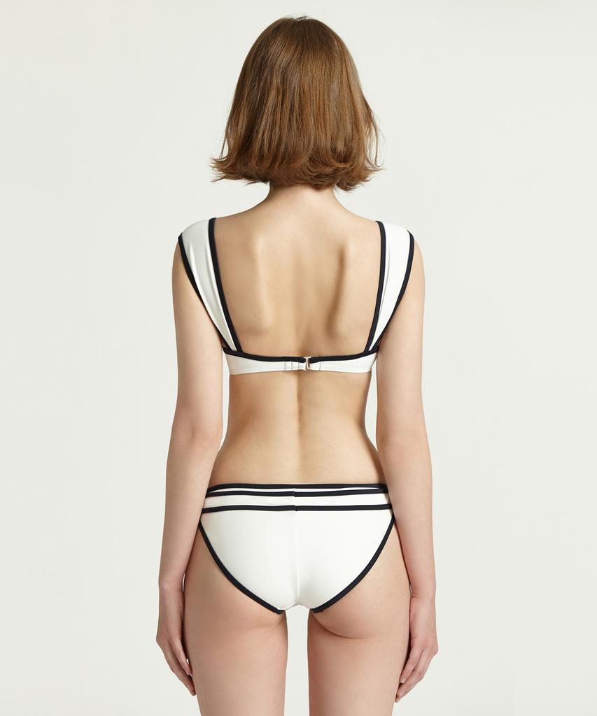 Ageunel White Swan Bikini Bra