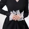 Sophisticated Outfit Enhancers Detachable Ruffled Cuffs for Women, Elastic Layered Tulle Fake Cuffs, Decorative Formal Dress Sleeve Trims Wrist