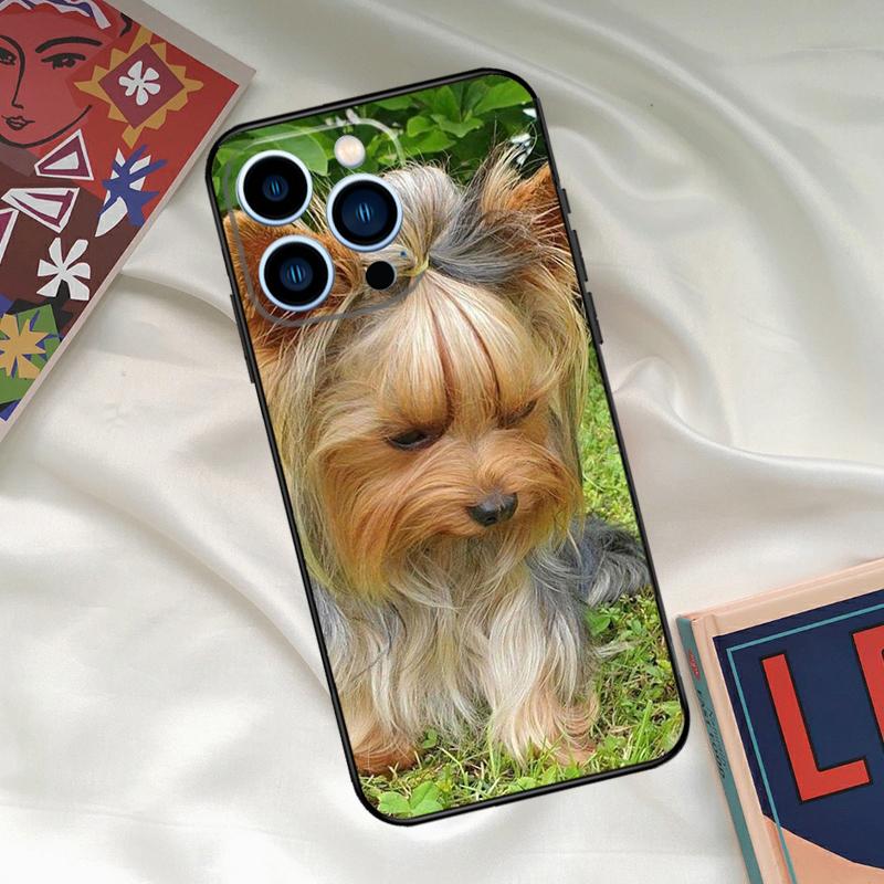 Yorkshire Terrier Hund Handyhülle Für iPhone 15 14 12 11 13 16 17 Pro Max 15 16 Plus 13 Mini 16e 17 Air Funda Hülle