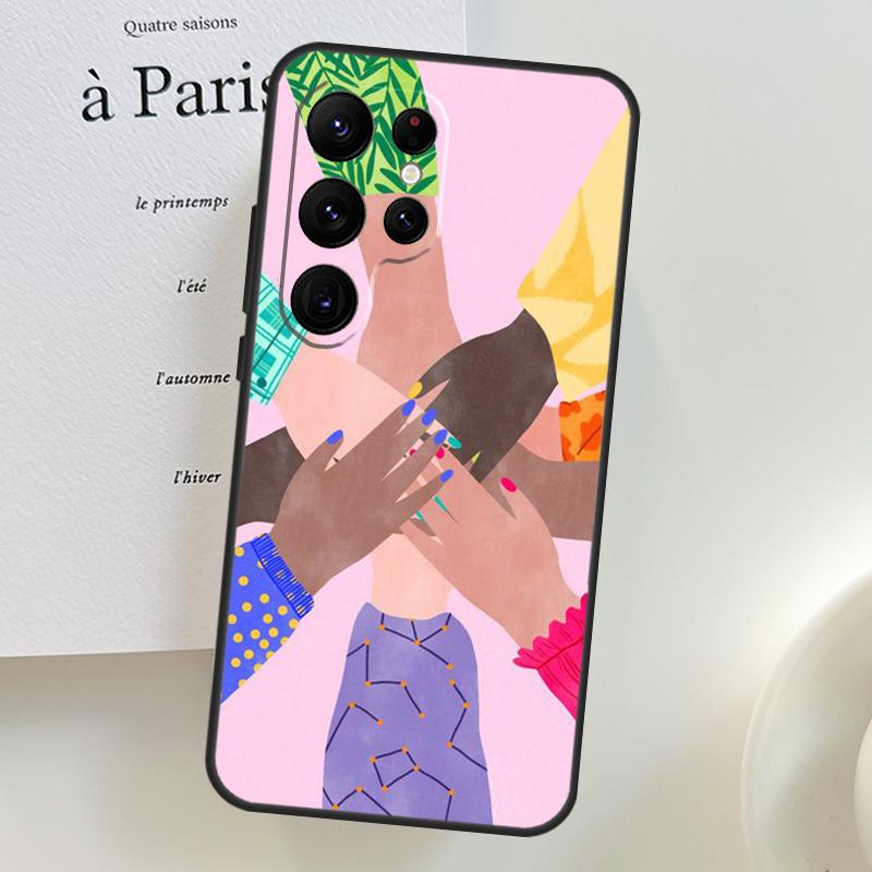 Feminist Girl Power Women Case For Samsung Galaxy S26 Ultra S25 S24 S23 S22 S21 S10 Plus S20 FE S25 Ultra Phone Cover
