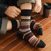 Male Autumn and Winter Thickened Warm Cotton National Wind Totem Sweat Absorbing Deodorizing Cotton Socks