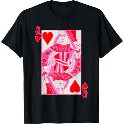 Queen of Hearts Vintage Retro Design T-Shirt