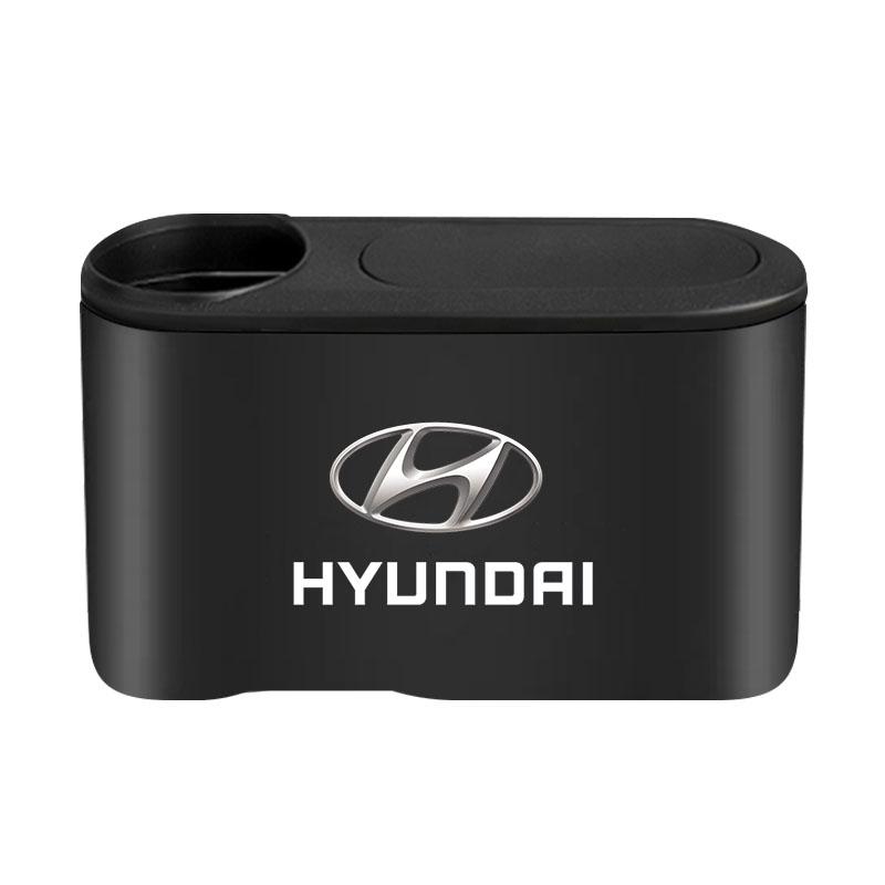 

1 шт. Мусорное ведро Автоэмблема Мусорный ящик Контейнер для хранения Автоаксессуары Для Hyundai Fe Sonata Solaris Azera Creta I30 IX25 IX35