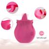 Rose Red Toy G Spot Vibrator Tongue  Licking Clit Stimulator Oral For Women Rechargeable Breast Nipple Female Masturbator
