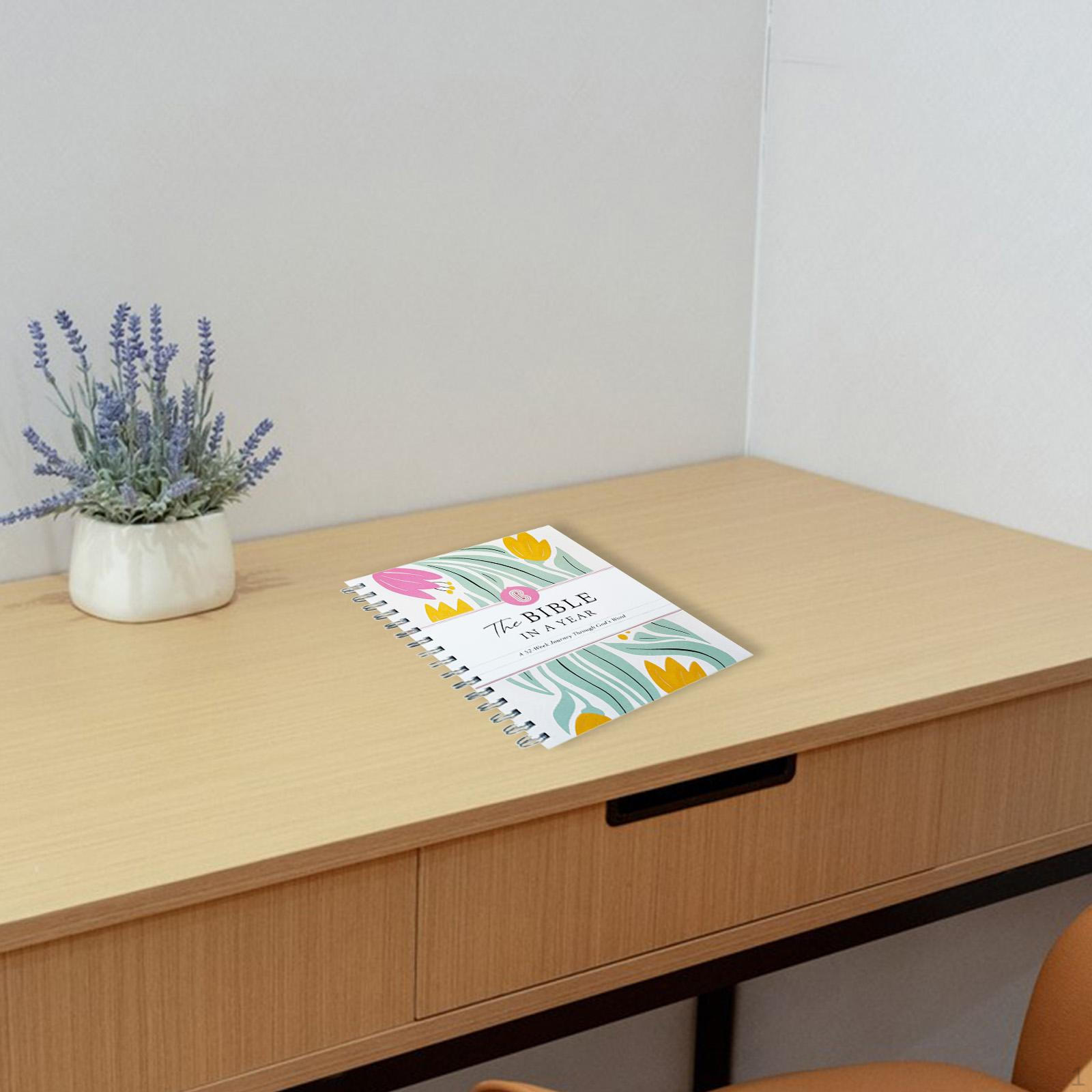 

52-недельное руководство по изучению Библии, книга, тетрадь, еженедельник на спирали, планировщик на год для семьи A5 14x21 cm