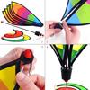 Hot Air Balloon Wind Spinner Rainbow Hanging Wind Twister Outdoor Windmill Garden Yard Home Festival Celebration Balloon