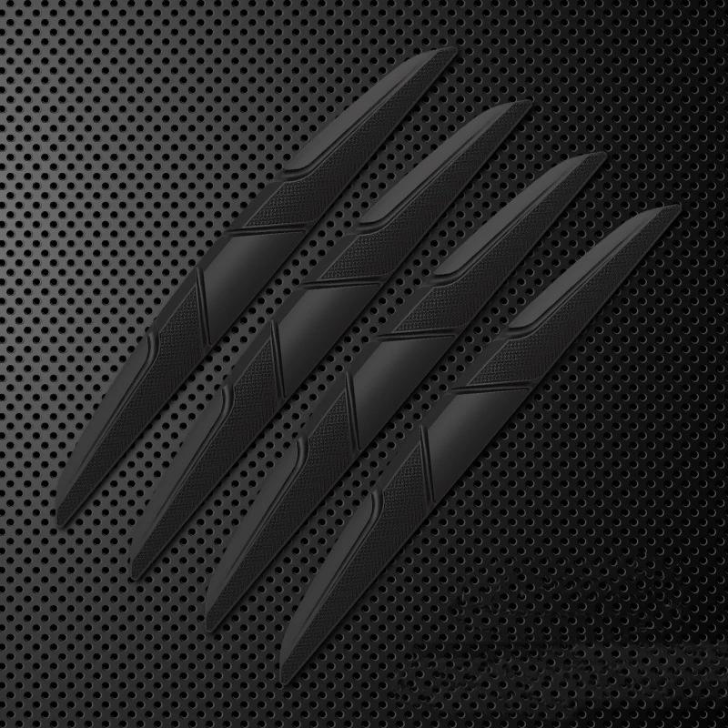 4PCS Silicone Car Door Protector - 14.8X1.6CM Anti-Collision Bar for Edge/Mirror, Self-Adhesive Strip