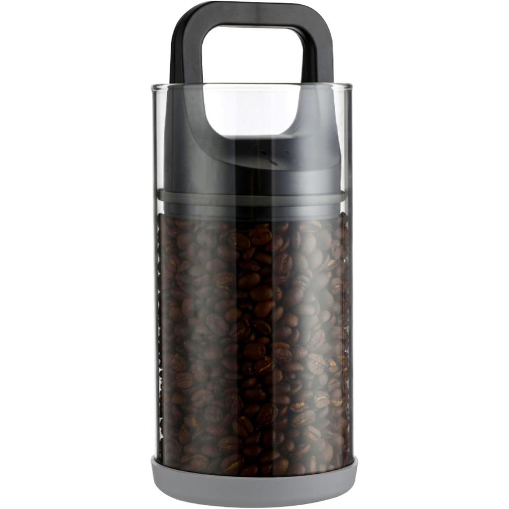 Premium Kaffebehållare med Vakuumförseglingsteknik Lufttät Förvaringsbehållare för Kaffebönor med Trycklock Behållare för Färskhet
