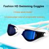 Silicone Professional Water Repellent Plating Clear Double Anti-fog Swim Goggles Anti-UV Men and Women Eyewear Swimming Goggles with Case