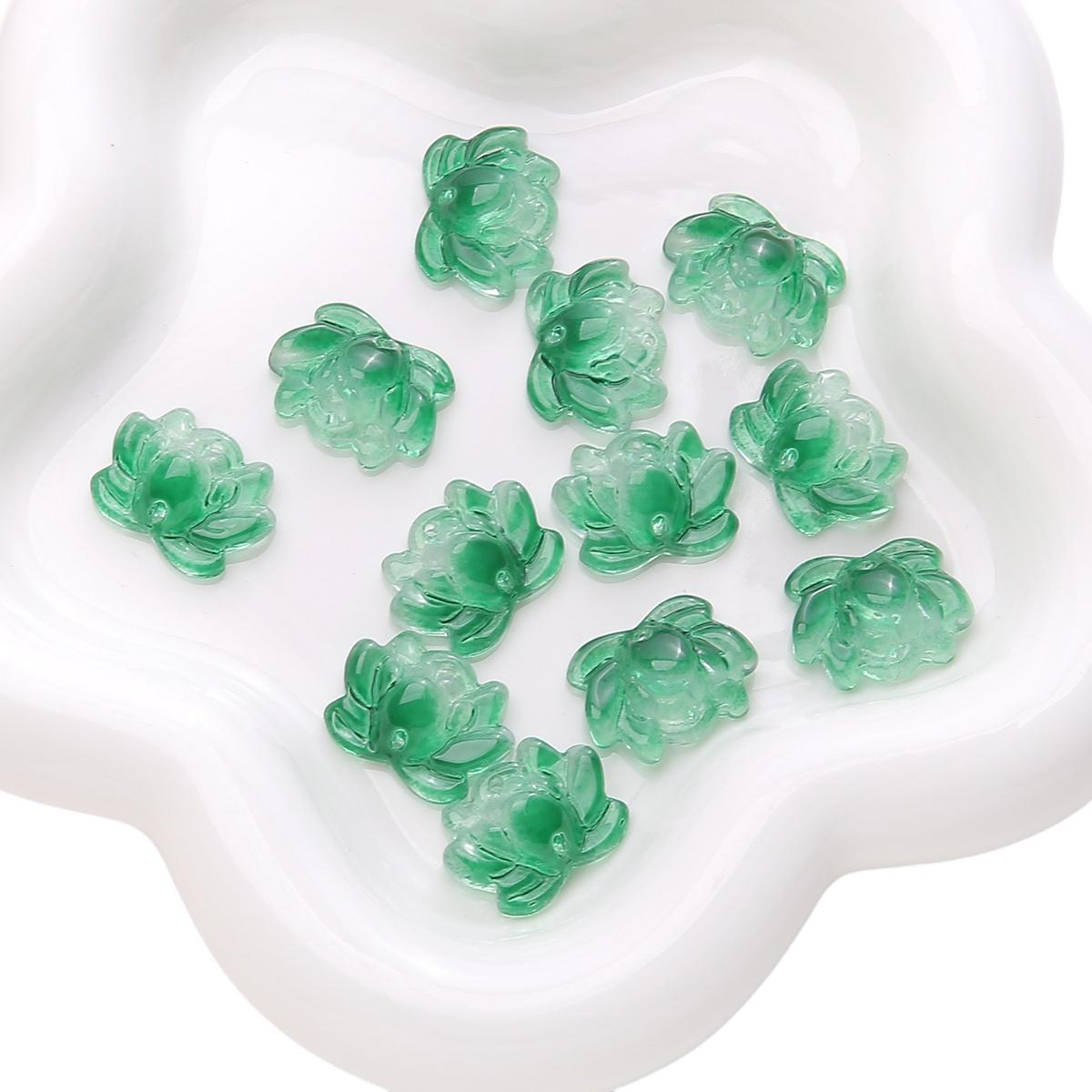 

21x16 мм 5 шт./пакет Стеклянные бусины лотоса с двойным отверстием DIY браслет ожерелье серьги ювелирные изделия аксессуары 21x16mm 5pcs/bag