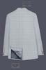 Hurricane Gray Windowpane Double Breasted Blazer