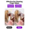 180ml Köpek & Kulak & Parmak Mendilleri Parmak Koruyucuları, Kalınlaştırılmış Kulak & Parmak Koruyucuları, Doğal Yatıştırıcı Kulak Temizleyici, Kulak Kirini Temizlemede Etkili (50 adet)