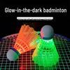 Ljusvindsavvisande Glöd-i-mörkret Badminton Träningsboll - Okrossbar & Högelastisk Nylon