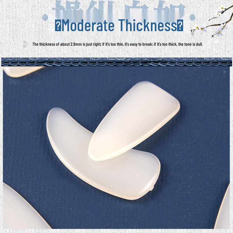 Unghie per Guzheng in Nylon Fatte a Mano a Forma di Cicala Dorata per Esecuzioni Professionali ed Esami