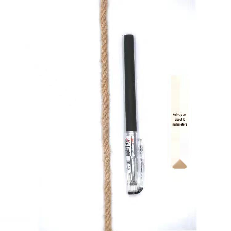 Handmade Woven Jute Rope Cat Tree Decor with Vintage Burlap Tag