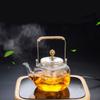 High Borosilicate Glass Flower Teapot, Beam Pot, Household High-end Brewing Teapot, Glass Teapot, Tea Set, High Resistance~