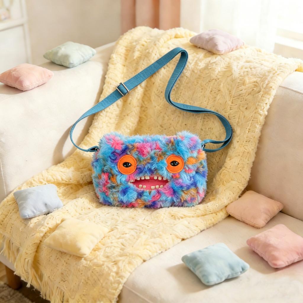 Fugglers Crossbody Bag Plush Toys Tooth Monsters Stuffed Peluche Fuggs Shoulder Bag Dolls Gifts For Kids