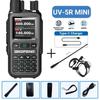 Baofeng 5R Mini Walkie Talkie Dual PTT Bluetooth APP Programming Grey Black Multi Band AM Wireless Copy Frequency Two Way Radios
