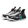Anta Youth  Energy Ring 8.0 Cushioning Non-Slip Wear-Resistant Rebound Low-Top Running Shoes Kids Running Shoes Black Green 312245581-8