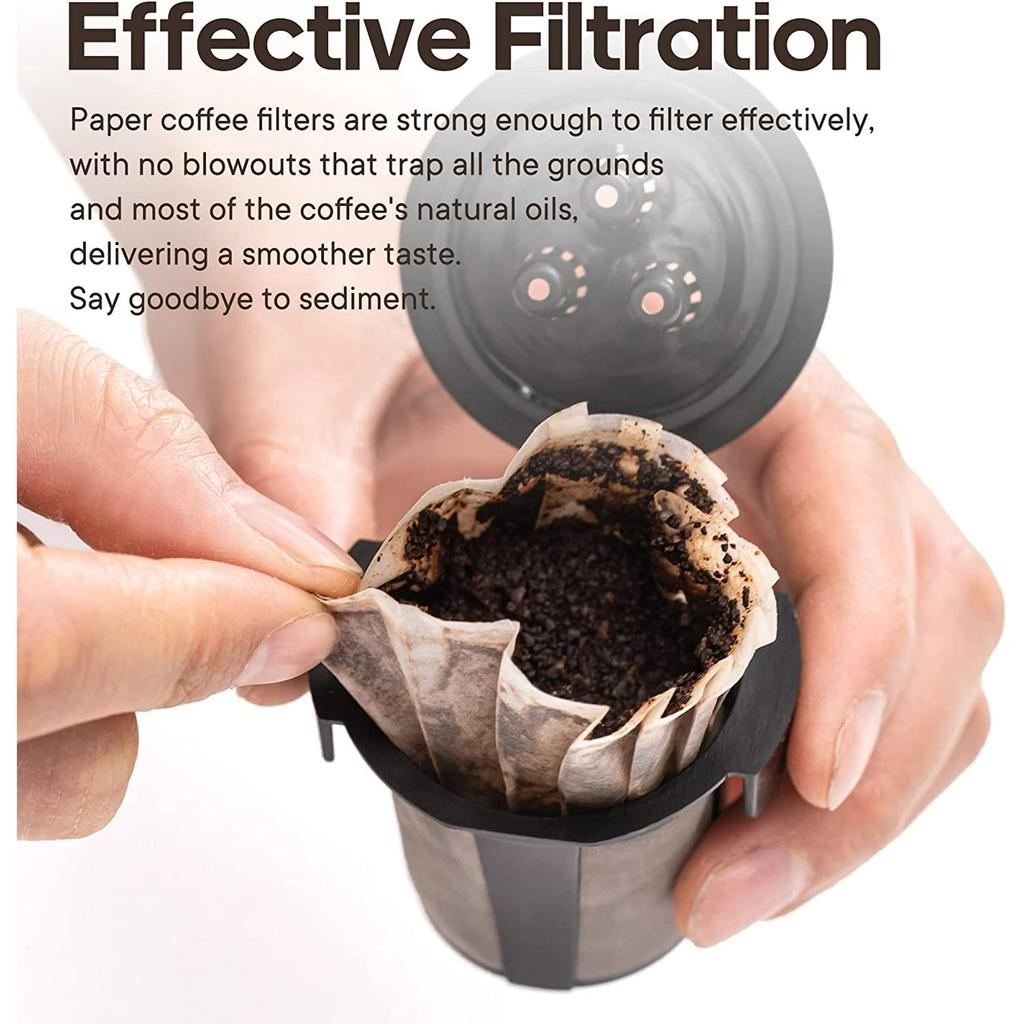Coffee filter paper 100 pieces coffee filter paper in paper cup shape coffee K cup filter paper