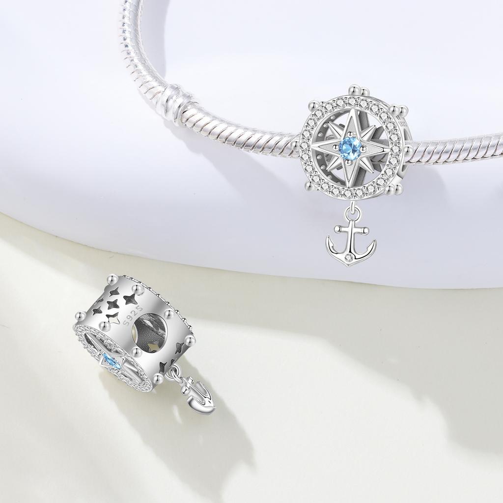 Copper Ocean Koi Turtle Conch Shell Starfish Mermaid Charms Beads Pendant For Original Bracelet Woman Girl Jewelry