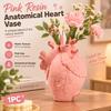 European Style Resin Anatomical Heart Vase with Multi-Hole Design