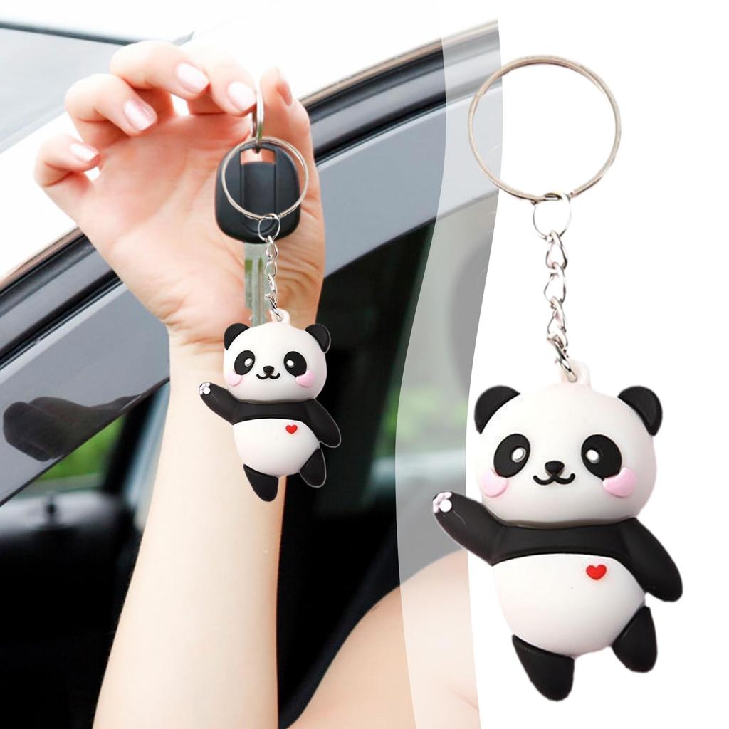 Panda Keychain, Keychain, Cute, 3D 3D Design, Scratch Resistant, Safe Design for Kids, Bag