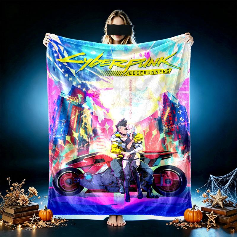 1pc Snug Color Racing Scene Blanket, Lightweight and Durable Print Blanket, Perfect for Home, Couch, Bed, Picnic, Travel, Office