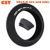Pneu CST BFT 20 polegadas Pneu de Bicicleta Fat Tire para Neve e Praia 20x4.0 Pneu Fat Antiderrapante para Bicicleta de Snowmobile Elétrico MTB
