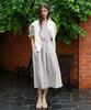PAUL&ALICE Shirred String Dress / White