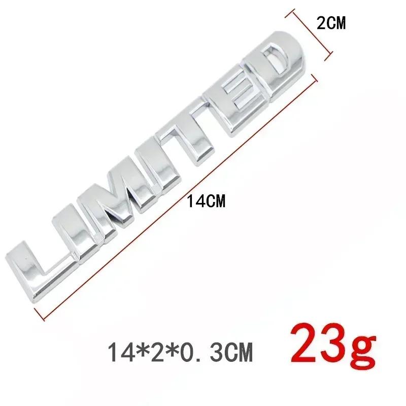 Chrome Black Limited Letters Rear Trunk Fender Emblem Badge Sticker Decals