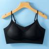Light Green Seamless Ultra Thin Bra with Adjustable Straps and Breathable Cups