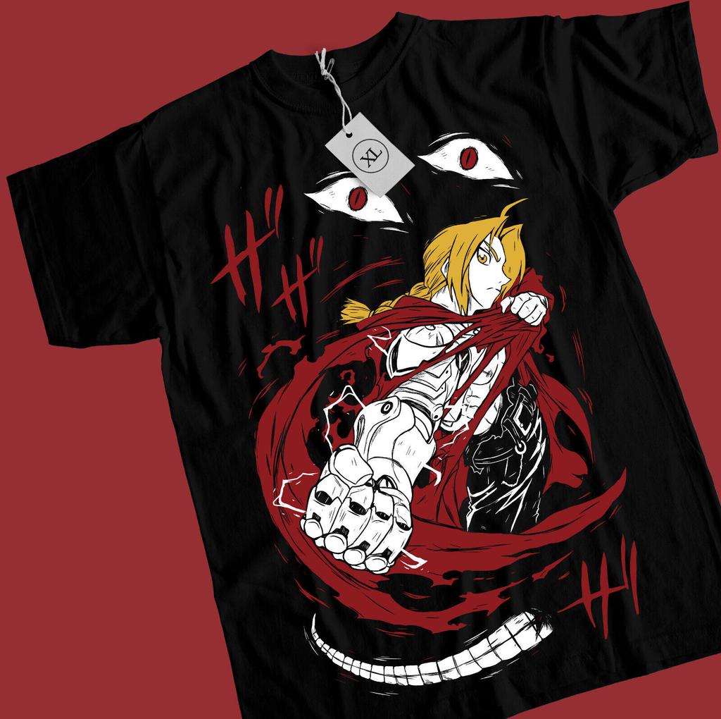 Fullmetal Alchemist T-shirt FMA Brotherhood Edward Elric Alphonse Elric Shirt