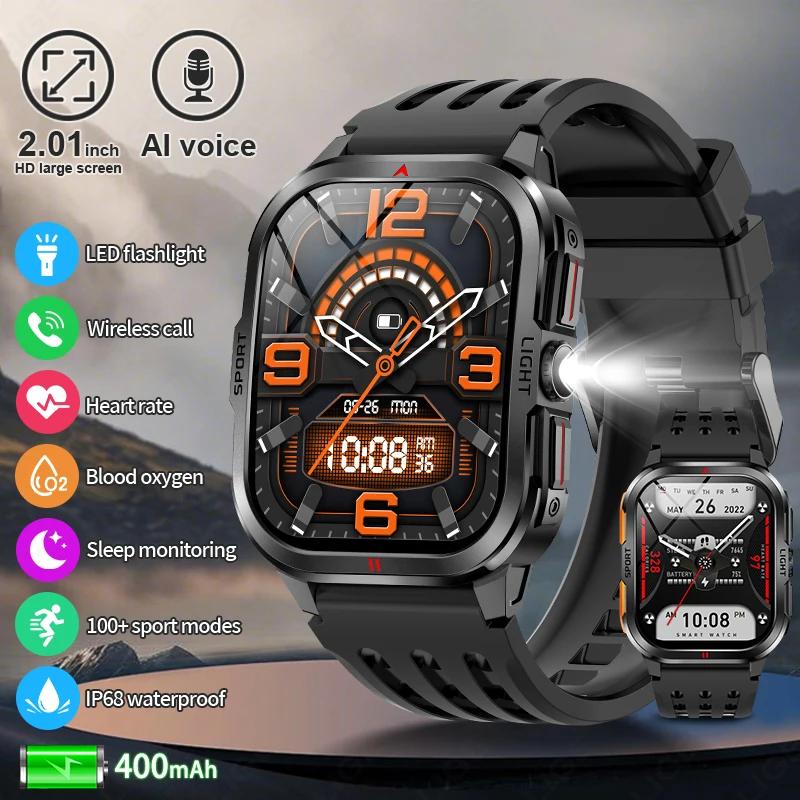 SACOSDING Rugged Smart Watch Men Outdoor Sport Smart Watches Heart Rate Monitor Bluetooth Call Man Smartwatch For Androd ios