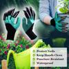 Gants de Jardinage avec Griffes pour Creuser, Tailler, Piquer - Outil de Jardinage Tout-en-Un, Protections de Main Durables, Gants pour Jardiniers & Bricoleurs