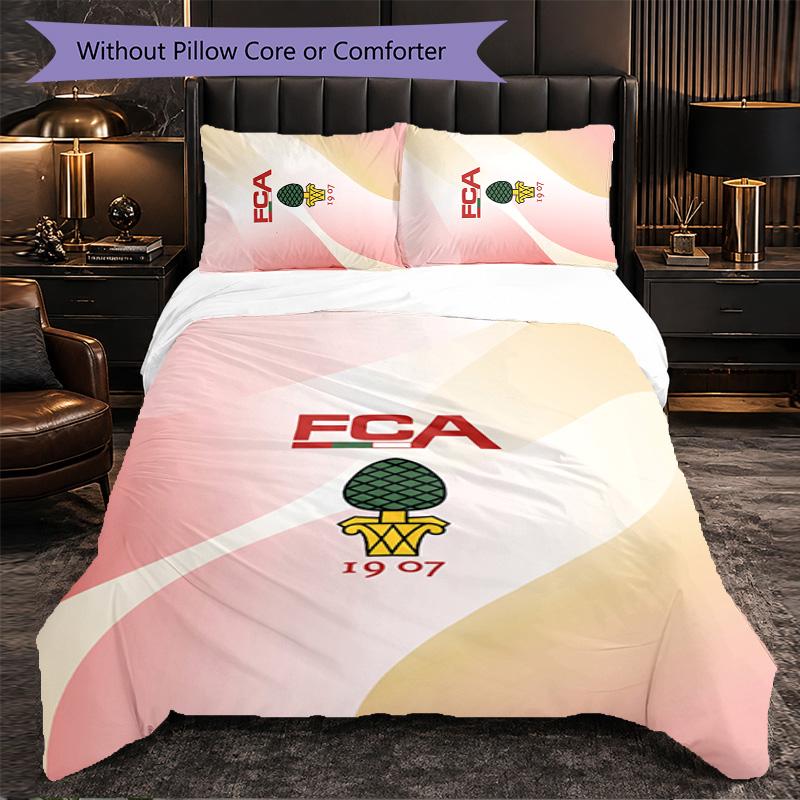 FC Augsburg FC Thema Beddengoed 3-delig Dekbedovertrek Set Decoratief Beddengoed Voor Tienerkamer Huisdecoratie