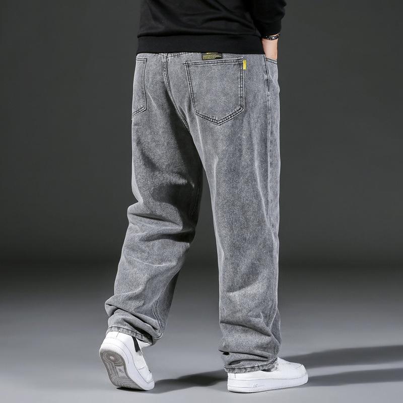 Wide-leg trousers Straight-leg jeans for men Loose-fit wide-leg trousers Straight-leg jeans in plus sizes