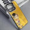 Colorful Silver Back Phone Case G-Gustav K-Klimt 'The Kiss' Painting Compatible with iPhone 17 16 15 14 13 12 11 plus pro Max