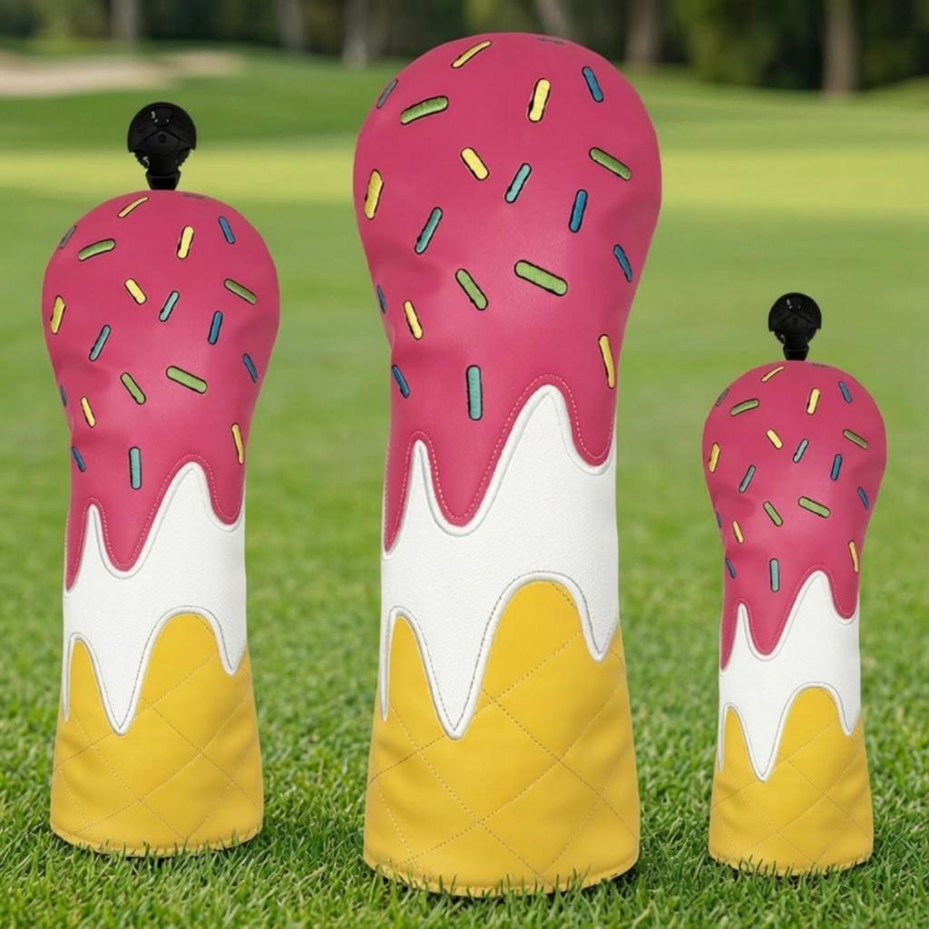 Stylish Golf Club Headcover Long-Lasting PU Safeguarding