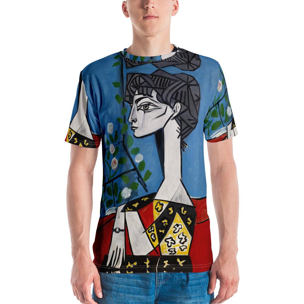 New Picasso T-shirt Vintage Famous Paintings All Over Printing Tee Shirt S