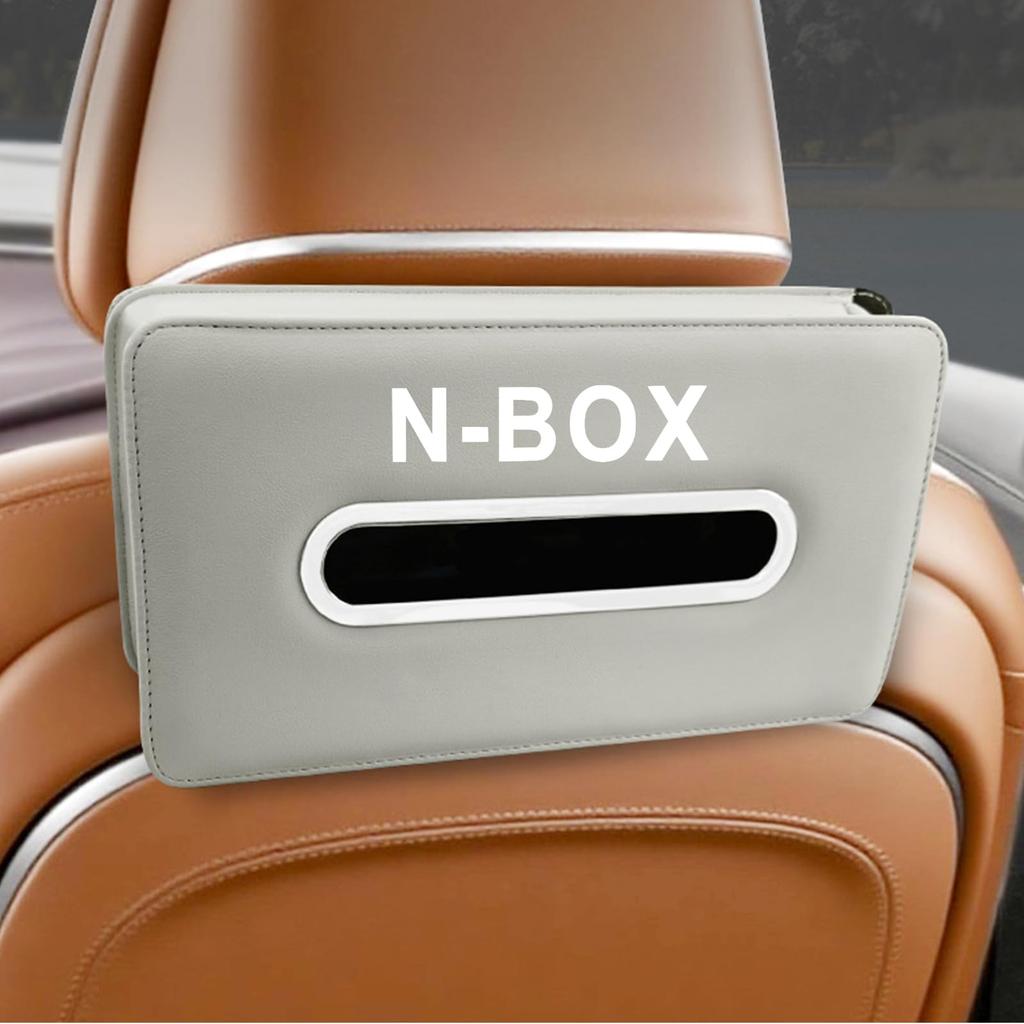 MAIFANGQI Auto-Taschentuch Geeignet für Auto-Taschentücher Papiertücher Taschentuchbox für Kopfstütze oder Große Mikrofaser Wasserdicht und Einfach zu Elastisches Band Schwarze Tasche,
