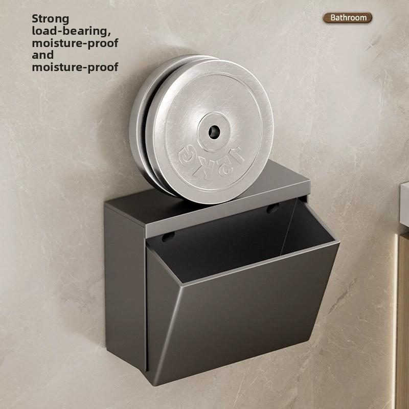 Soporte para papel higiénico impermeable para baño sin perforación organizador de pared
