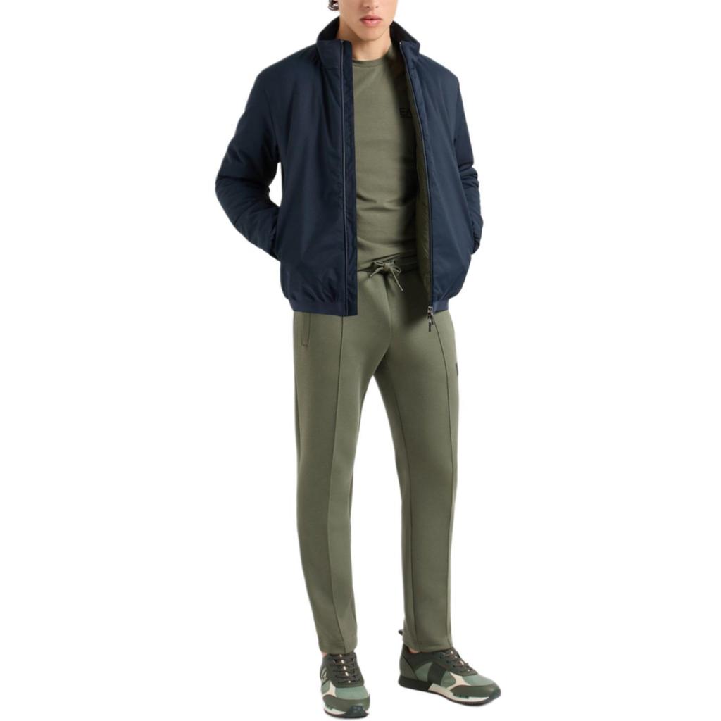 Emporio Armani EA7 FW24 Short Stand Collar Zipper Mountain Cotton Jacket Men Jackets Navy-Blue 6DPB17-PNEDZ-1562