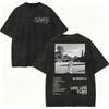 Vintage Washed Rapper Rels B Album Merch Tshirts Men Women Hip Hop Fashion Short Sleeve T Shirt Summer Casual Cotton Tshirts