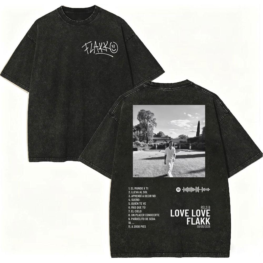 Vintage Washed Rapper Rels B Album Merch Tshirts Men Women Hip Hop Fashion Short Sleeve T Shirt Summer Casual Cotton Tshirts
