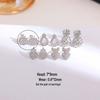 High-Grade Copper & Gold Plated Earrings: Diamond-Studded Apple, Pineapple, Crown, Pear Designs for Women
