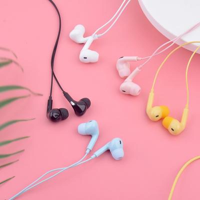 Macaron Farbe In-Ear Kopfhörer 3,5 mm Computer Mobiltelefon Musik Anruf Kopfhörer Einfache Bass Spielkopfhörer mit Mikrofon